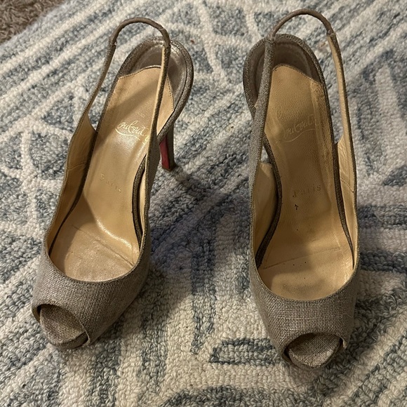 Christian Louboutin Sling Back Heels - Picture 3 of 5